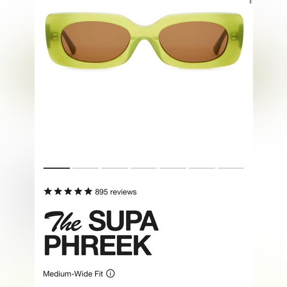 Crap Eyewear Green Sunglasses - The Supa Phreek in Kiwi Bio / Amber Color - Picture 7 of 7